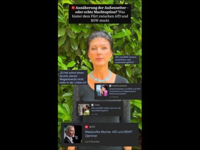 Mehr über den Artikel erfahren „Flirt“ zwischen BSW und AfD? Mein Statement!