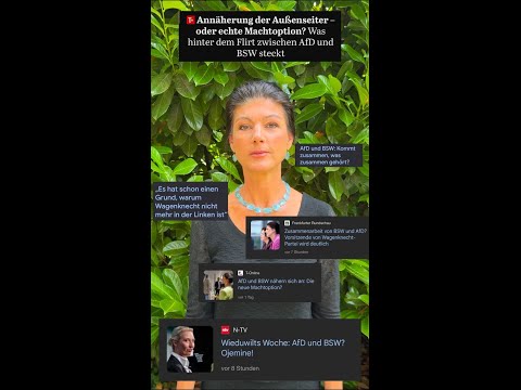 „Flirt“ zwischen BSW und AfD? Mein Statement!