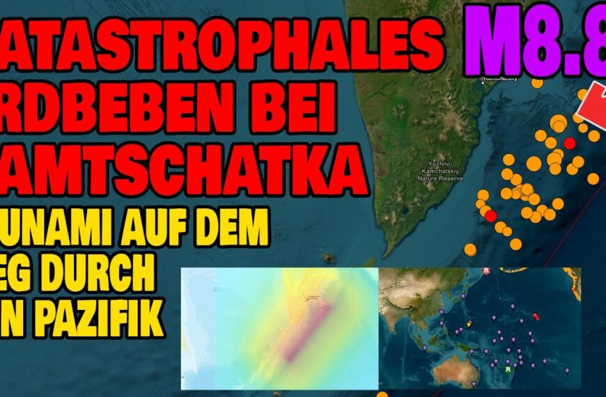 Katastrophales Erdbeben bei Kamtschatka – Tsunami auf dem Weg durch den Pazifik
