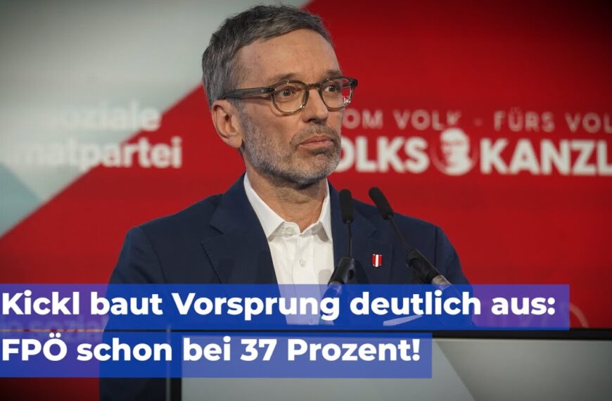 Kickl baut Vorsprung deutlich aus – FPÖ schon bei 37 Prozent