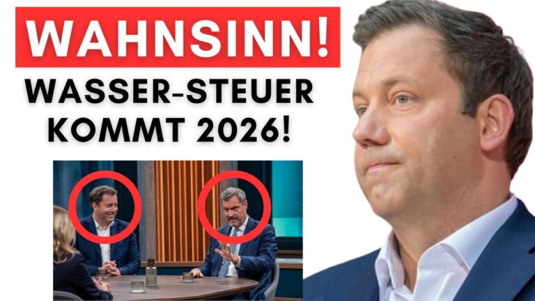 Mehr über den Artikel erfahren Klingbeil & Söder wollen 3 verschiedene Steuern erhöhen – Wasser-Steuer bereits beschlossen!