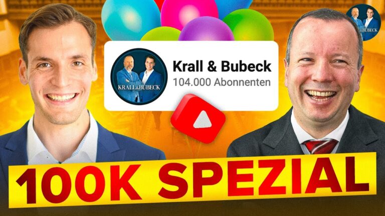 Mehr über den Artikel erfahren Krall & Bubeck: 100.000 Abos – Große Aktion & Überraschung!