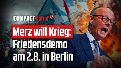 Mehr über den Artikel erfahren Merz will Krieg – Deshalb heraus für den Frieden am 2. August!