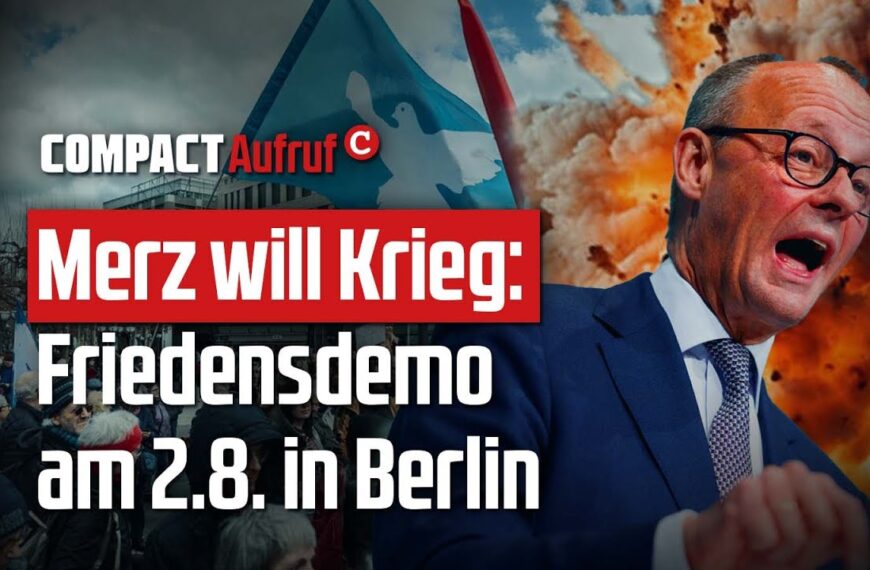 Merz will Krieg – Deshalb heraus für den Frieden am 2. August!
