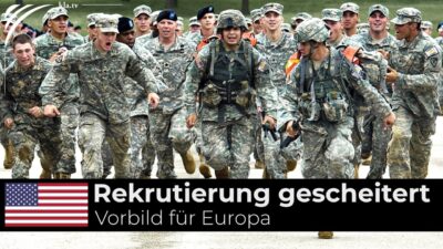 Mehr über den Artikel erfahren Rekrutierungskampagne für Kriegsdienst in USA gescheitert – Vorbild für Europa!