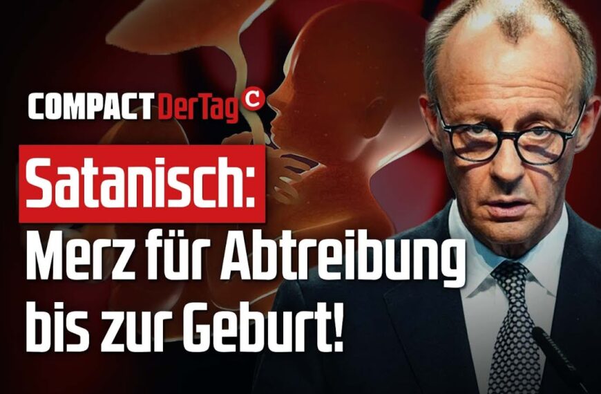Satanisch: Merz für Abtreibung bis zur Geburt!💥