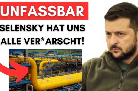 Selensky dreht uns das Gas ab, aber kauft jetzt selber russisches Pipelinegas!