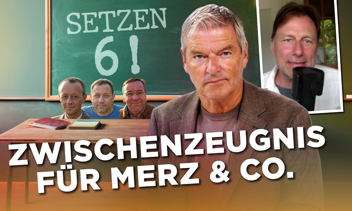 Setzen 6! Versetzung gefährdet! Zwischenzeugnis für Merz & Co.