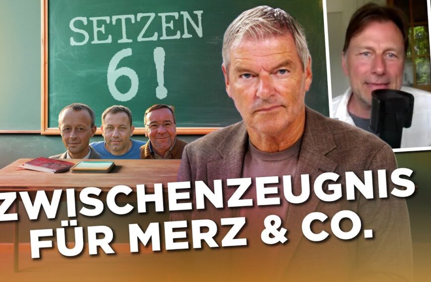 Setzen 6! Versetzung gefährdet! Zwischenzeugnis für Merz & Co.