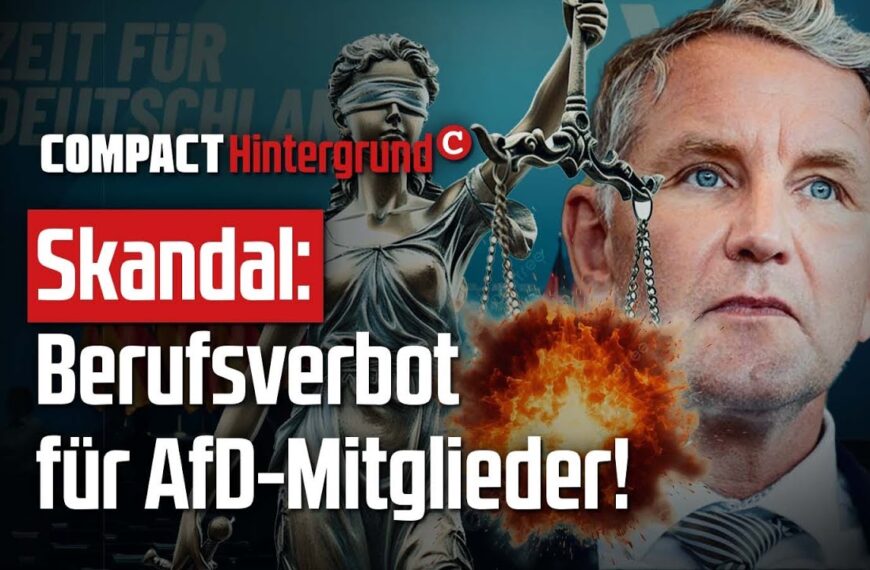 Skandal: Berufsverbot für AfD-Mitglieder!
