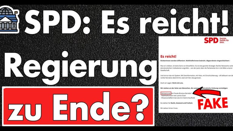 Mehr über den Artikel erfahren SPD reicht’s mit der Union! Regierungskrise in weniger als 100 Tagen! SPD verbreitet Desinformation!