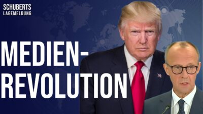 Mehr über den Artikel erfahren Staats-TV Geldhahn zugedreht + ARD & ZDF in Panik + Ukraine: Trump führt Merz vor + 🇩🇪 schutzlos!