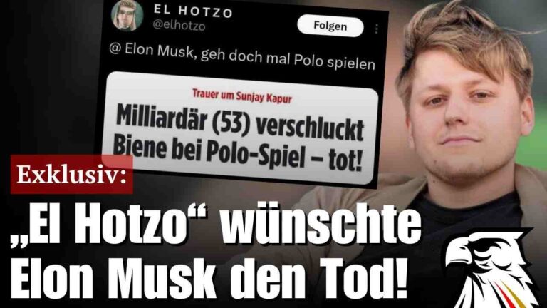 Mehr über den Artikel erfahren Tweet nicht schnell genug gelöscht: „El Hotzo“ hat auch Elon Musk den Tod gewünscht!