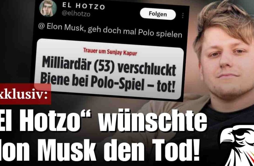 Tweet nicht schnell genug gelöscht: „El Hotzo“ hat auch Elon Musk den Tod gewünscht!