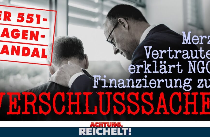 Vertuschung! Jetzt erklärt die CDU NGO-Finanzierung zur „Verschlusssache“! Achtung, Reichelt!