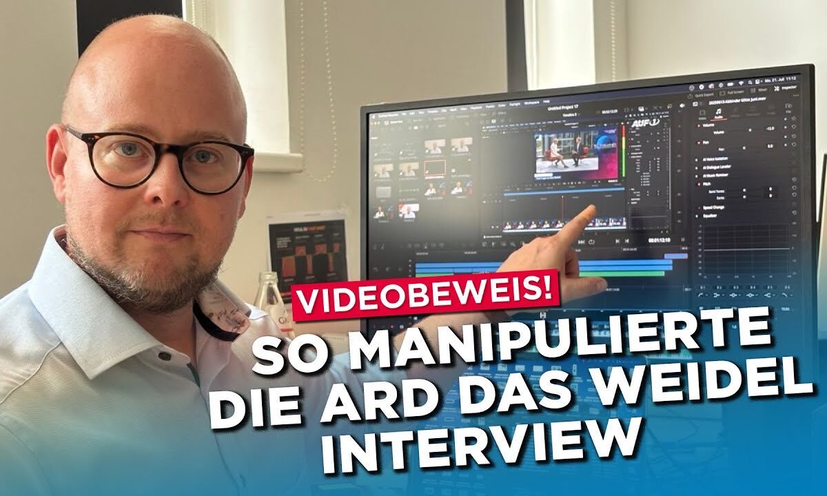 Videobeweis! So manipulierte die ARD das Weidel-Sommerinterview