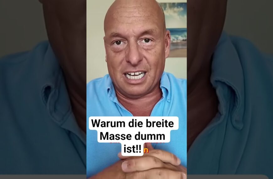 Warum die breite Masse dumm ist‼️