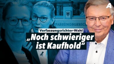 Mehr über den Artikel erfahren Wolfgang Bosbach zur Richter-Affäre um Brosius-Gersdorf & Co.