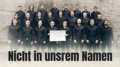 Mehr über den Artikel erfahren 21. AZK: 🎶 Nicht in unserem Namen 🎶 von Vätern und Söhnen aus Süddeutschland