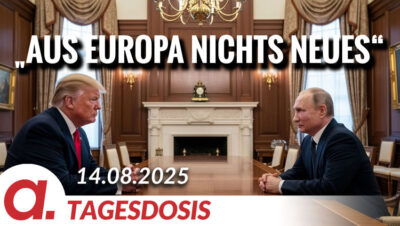 Mehr über den Artikel erfahren Putin-Trump-Gipfel „Aus Europa nichts Neues“ | Von Thomas Röper