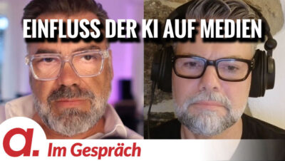 Mehr über den Artikel erfahren Im Gespräch: Tom Lausen und Kayvan Soufi-Siavash | Einfluss der KI auf Medien