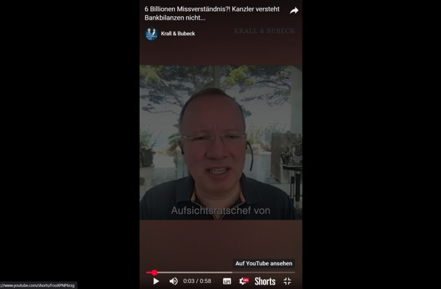 6 Billionen Missverständnis?! Kanzler versteht Bankbilanzen nicht…