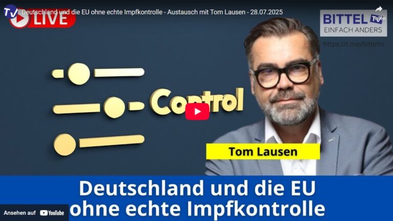 Mehr über den Artikel erfahren Deutschland und die EU ohne echte Impfkontrolle – Austausch mit Tom Lausen