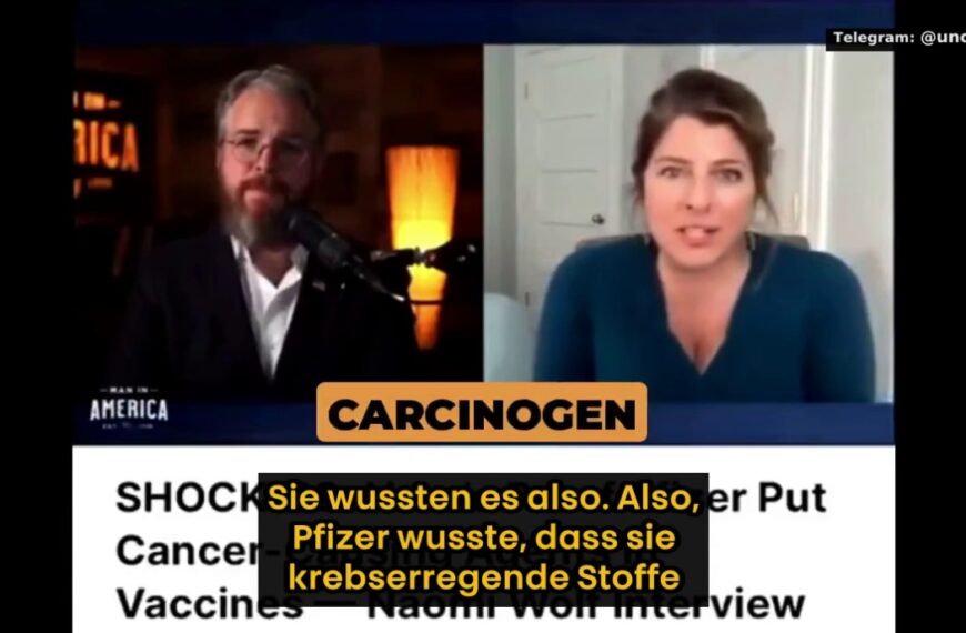 Naomi Wolf: Pfizer injizierte Millionen ein krebserregendes Affenvirus – mit Billigung der FDA!