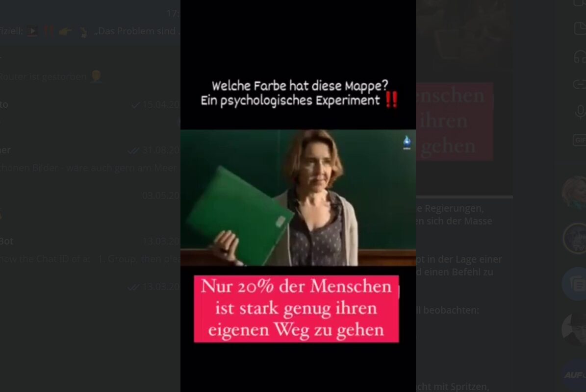 Welche Farbe hat diese Mappe? Ein psychologisches Experiment