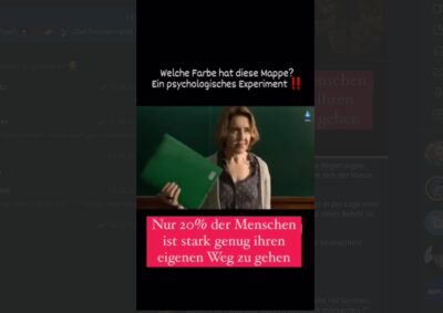 Mehr über den Artikel erfahren Welche Farbe hat diese Mappe? Ein psychologisches Experiment