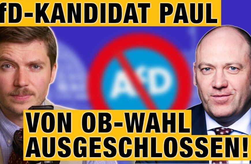 Ausschluss von OB-Wahl! AfD-Kandidat Joachim Paul im Interview | AfD-Verbot durch die Hintertür?