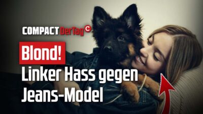 Mehr über den Artikel erfahren Blond! Linker Hass gegen Jeans-Model💥