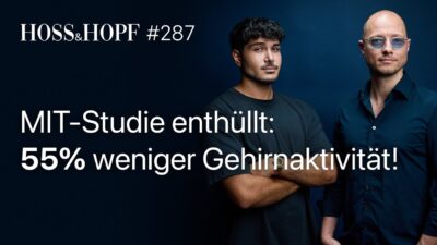 Mehr über den Artikel erfahren Brainrot: Wie ChatGPT deine Denkfähigkeit messbar schwächt! – Hoss und Hopf #287