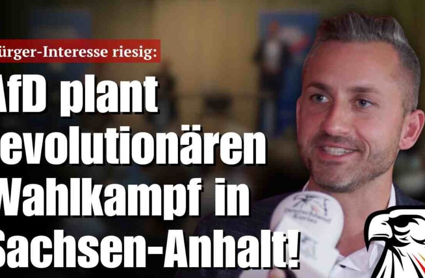 Bürger-Interesse riesig: AfD plant revolutionären Wahlkampf in Sachsen-Anhalt!