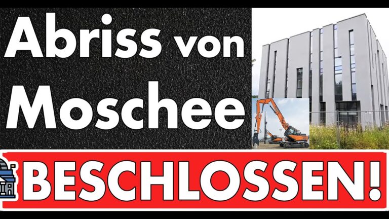 Mehr über den Artikel erfahren Erstmals: Gemeinderat beschließt Abriss von Moschee! Altparteien gegen Islamismus?