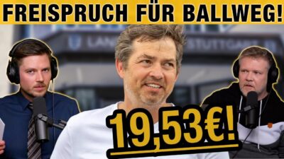 Mehr über den Artikel erfahren FREISPRUCH für Ballweg – 9 Monate Untersuchungshaft wegen 19,53€ – „kein politisches Verfahren“