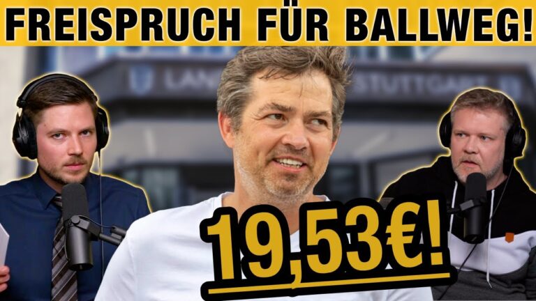 Mehr über den Artikel erfahren FREISPRUCH für Ballweg – 9 Monate Untersuchungshaft wegen 19,53€ – „kein politisches Verfahren“