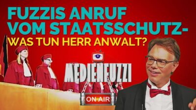 Mehr über den Artikel erfahren Fuzzis Anruf vom Staatsschutz- Was tun Herr Anwalt?