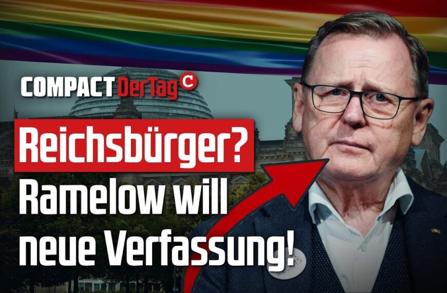 Irre! Ramelow will unsere Nationalhymne und Schwarz-Rot-Gold abschaffen!