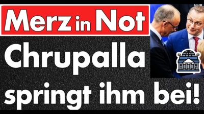 Mehr über den Artikel erfahren Merz ist erledigt! Chrupalla springt ihm bei! Die Israelpolitik wird die Union zerreißen!