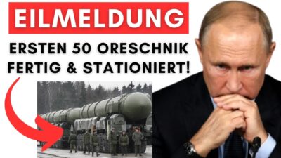 Mehr über den Artikel erfahren Putin kündigt Fertigstellung & Stationierung erster 50 Oreschnik an! (inkl. Belarus)