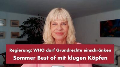 Mehr über den Artikel erfahren Regierung: WHO darf Grundrechte einschränken – Punkt.PRERADOVIC mit klugen Köpfen