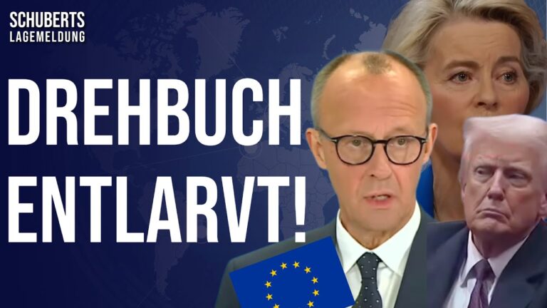 Mehr über den Artikel erfahren Schockierende Sätze💥So sabotierte die EU einen Frieden💥Merz, BlackRock & Rheinmetall + „Theaterstück“
