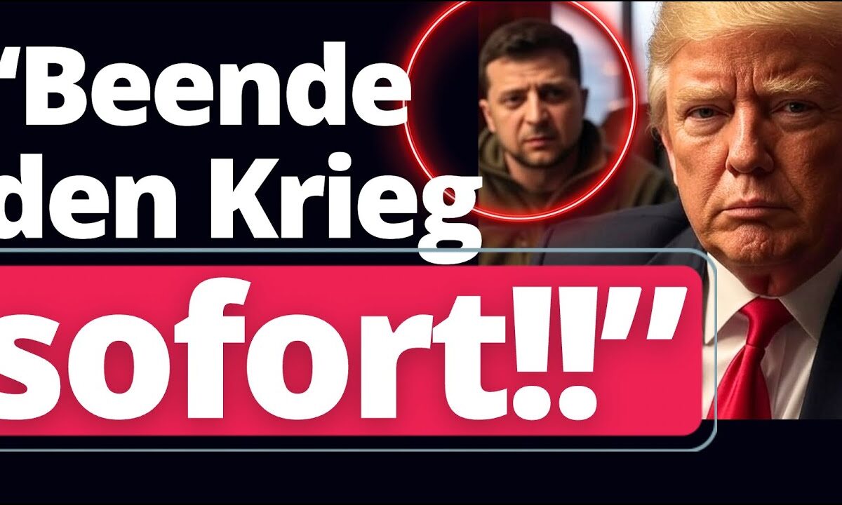 Schockmeldung von Trump an Selenski! ES DREHT SICH MASSIV!