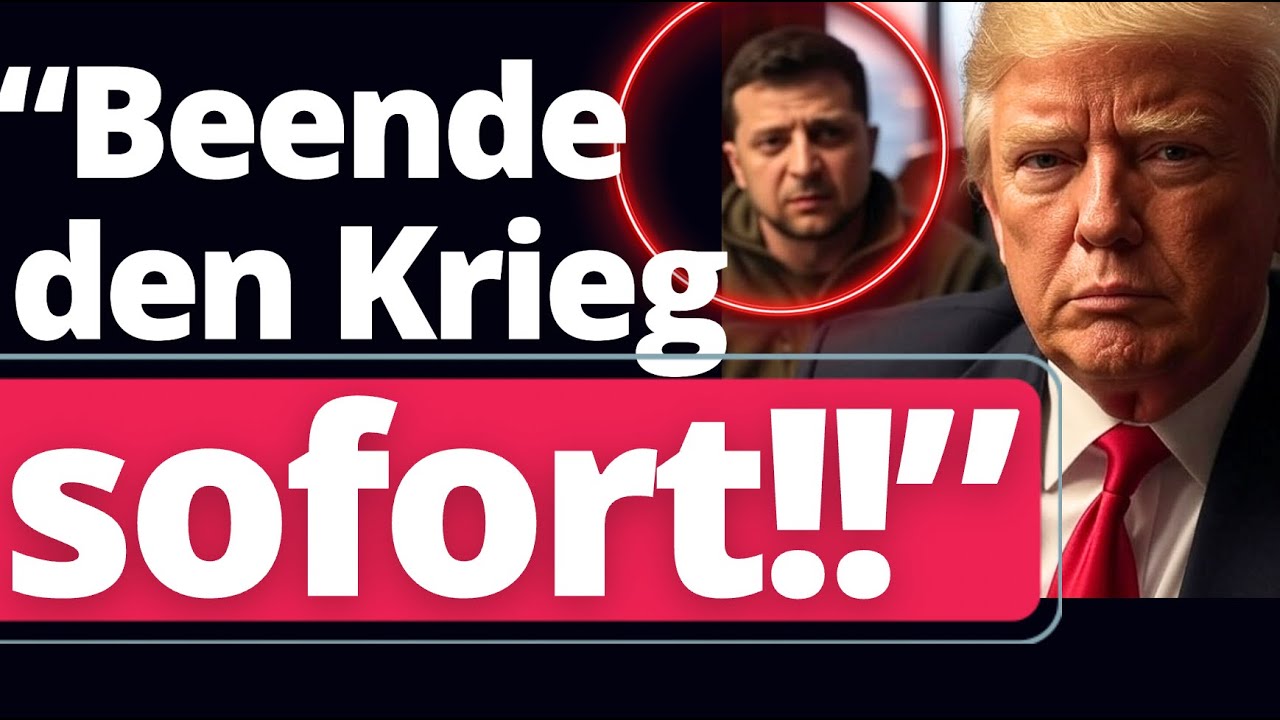 Schockmeldung von Trump an Selenski! ES DREHT SICH MASSIV!