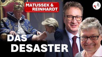 Mehr über den Artikel erfahren Schulmädchen Ursula „Röschen“ von der Leyen bei „Tycoon“ Donald Trump | Matussek & Reinhardt