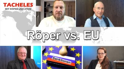 Mehr über den Artikel erfahren Tacheles # 168 – EU-Sanktionen gegen deutsche Journalisten – Thomas Röper & Alina Lipp wehren sich!