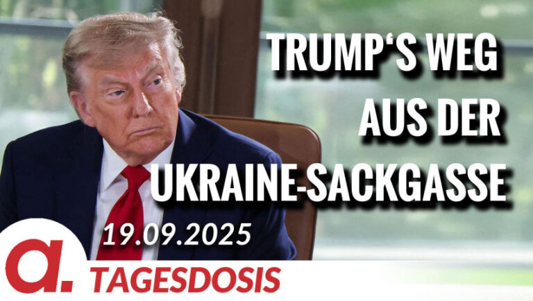 Mehr über den Artikel erfahren Trump‘s Weg aus der Ukraine-Sackgasse | Von Rainer Rupp