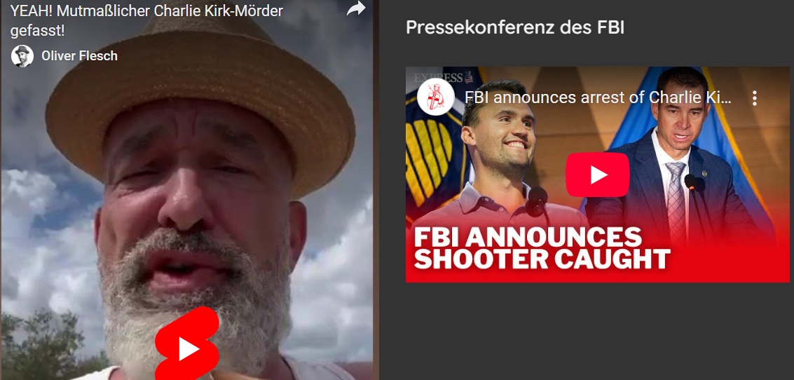 YEAH! Mutmaßlicher Charlie Kirk-Mörder gefasst!
