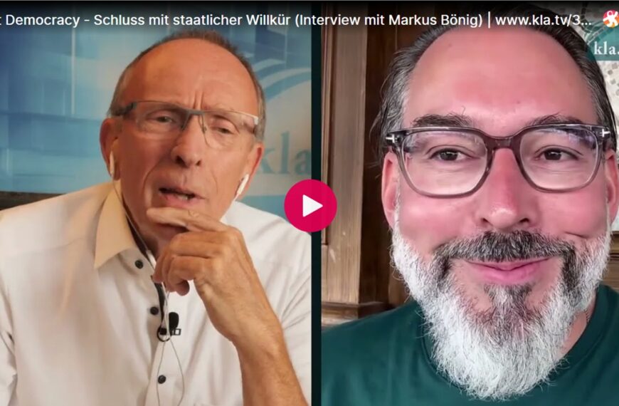 Restart Democracy – Schluss mit staatlicher Willkür (Interview mit Markus Bönig)
